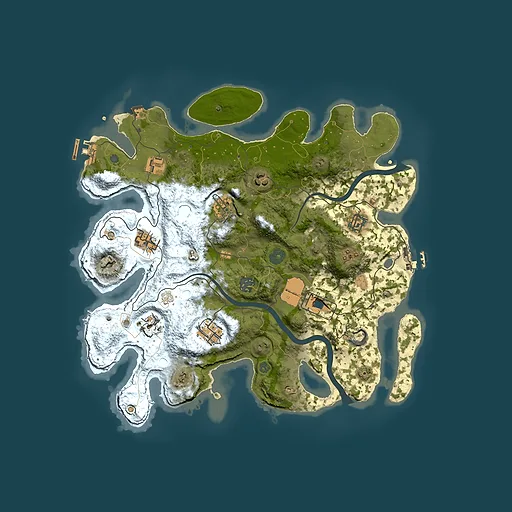 Rust map seed 1377672878, 3700x3700m top-down preview
