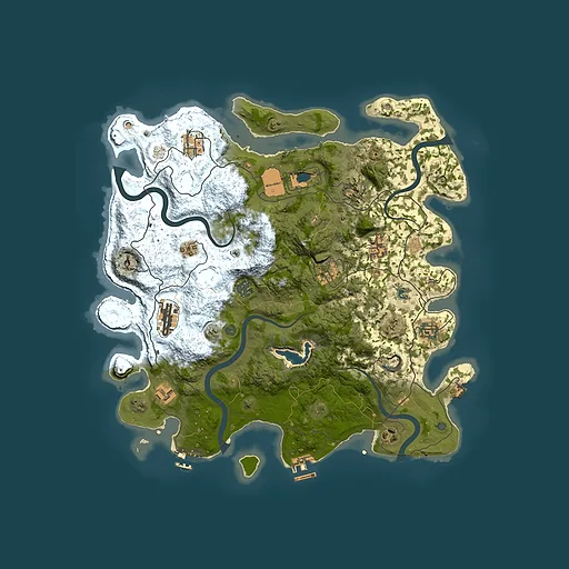 Rust map seed 936670056, 4050x4050m top-down preview
