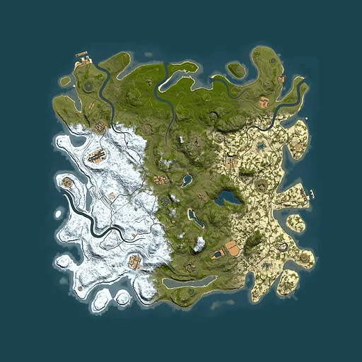 Rust map seed 1182327541, 4900x4900m top-down preview