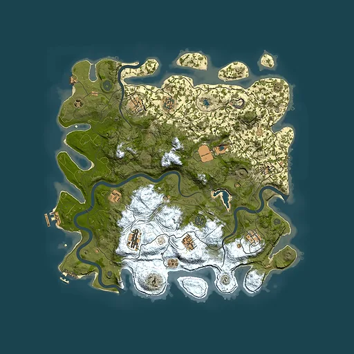 Rust map seed 328595956, 4300x4300m top-down preview