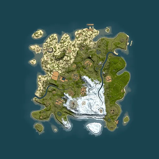 Rust map seed 1863792524, 3700x3700m top-down preview