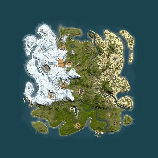 Rust map seed 241740027, 4200x4200m top-down preview