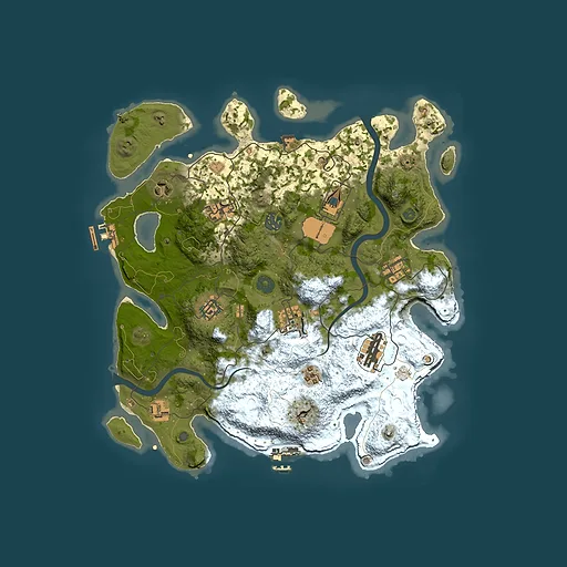 Rust map seed 2022453496, 3600x3600m top-down preview