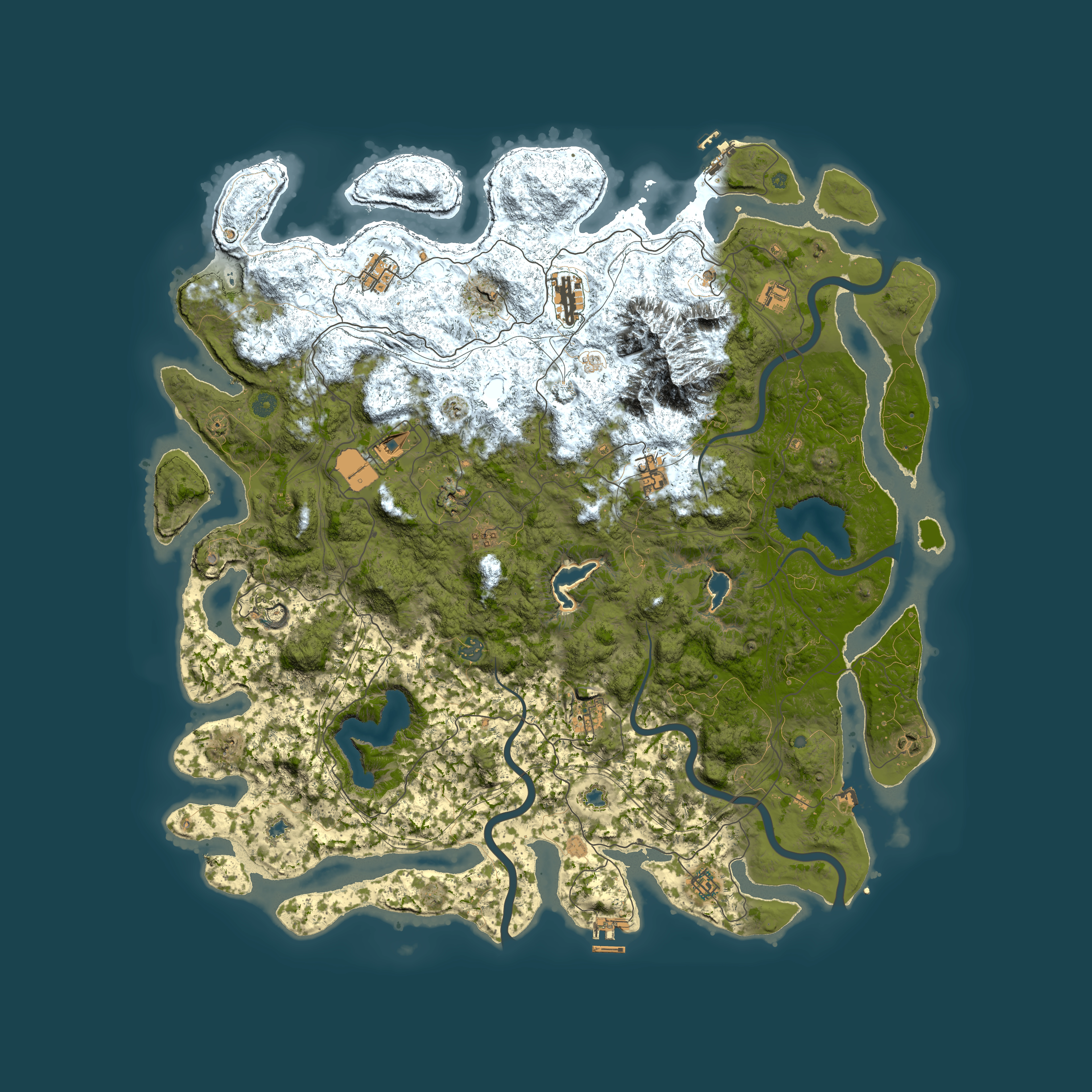 Full top-down render of Rust map seed 1538166690, 5350x5350m