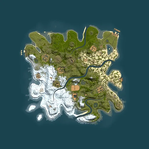 Rust map seed 745759442, 3550x3550m top-down preview