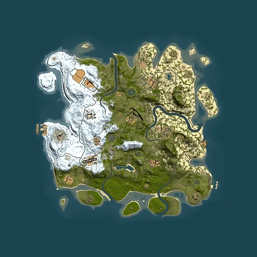 Rust map seed 1306817312, 4000x4000m top-down preview