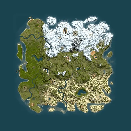 Rust map seed 940288989, 5400x5400m top-down preview