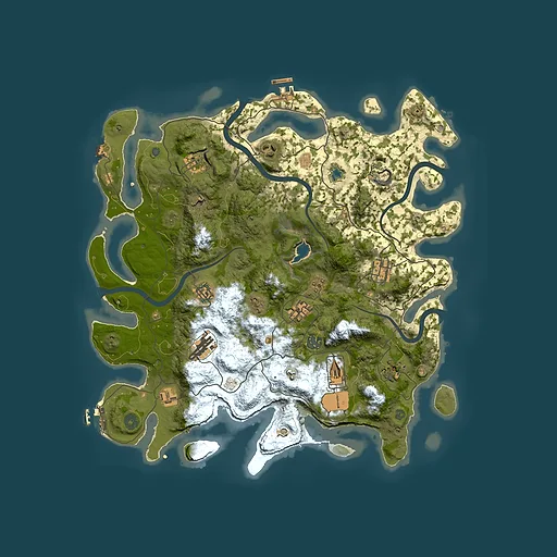 Rust map seed 174389059, 4150x4150m top-down preview