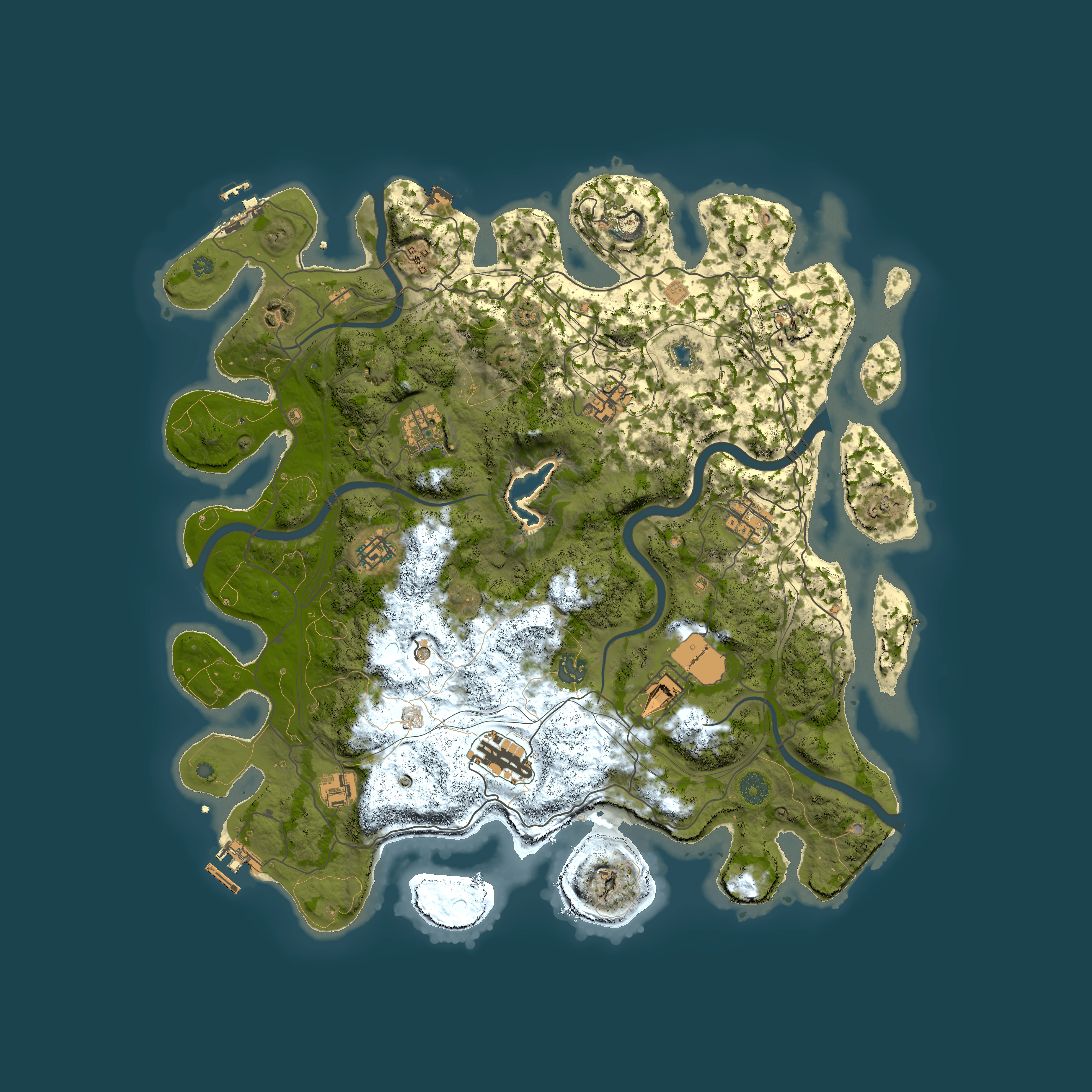 Full top-down render of Rust map seed 1550349705, 4250x4250m