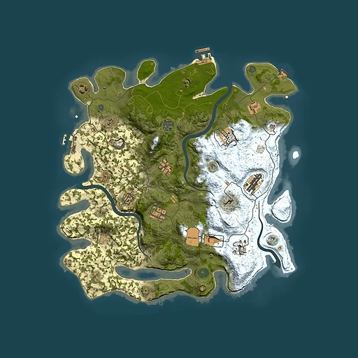 Rust map seed 356411175, 3900x3900m top-down preview