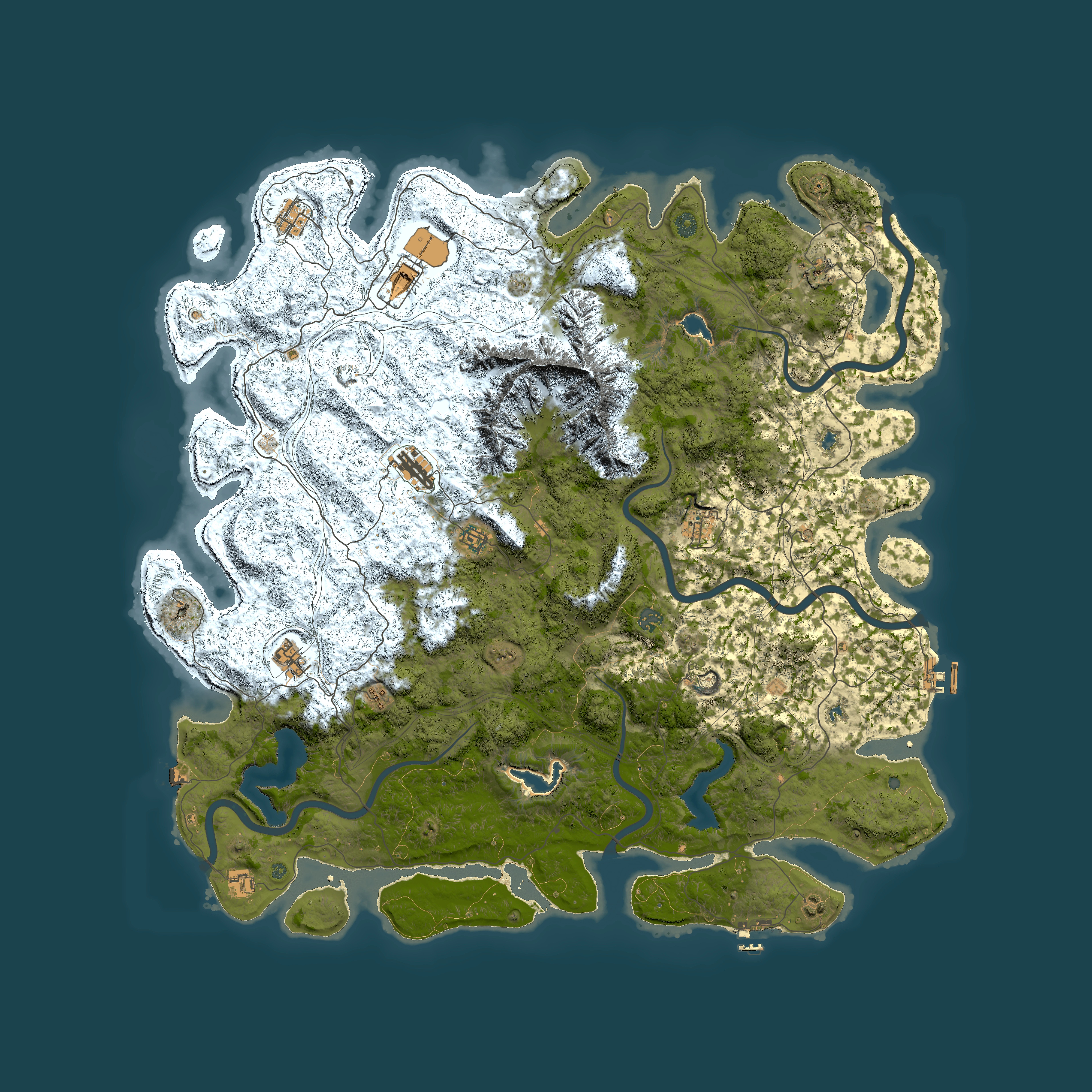 Full top-down render of Rust map seed 732390117, 5550x5550m