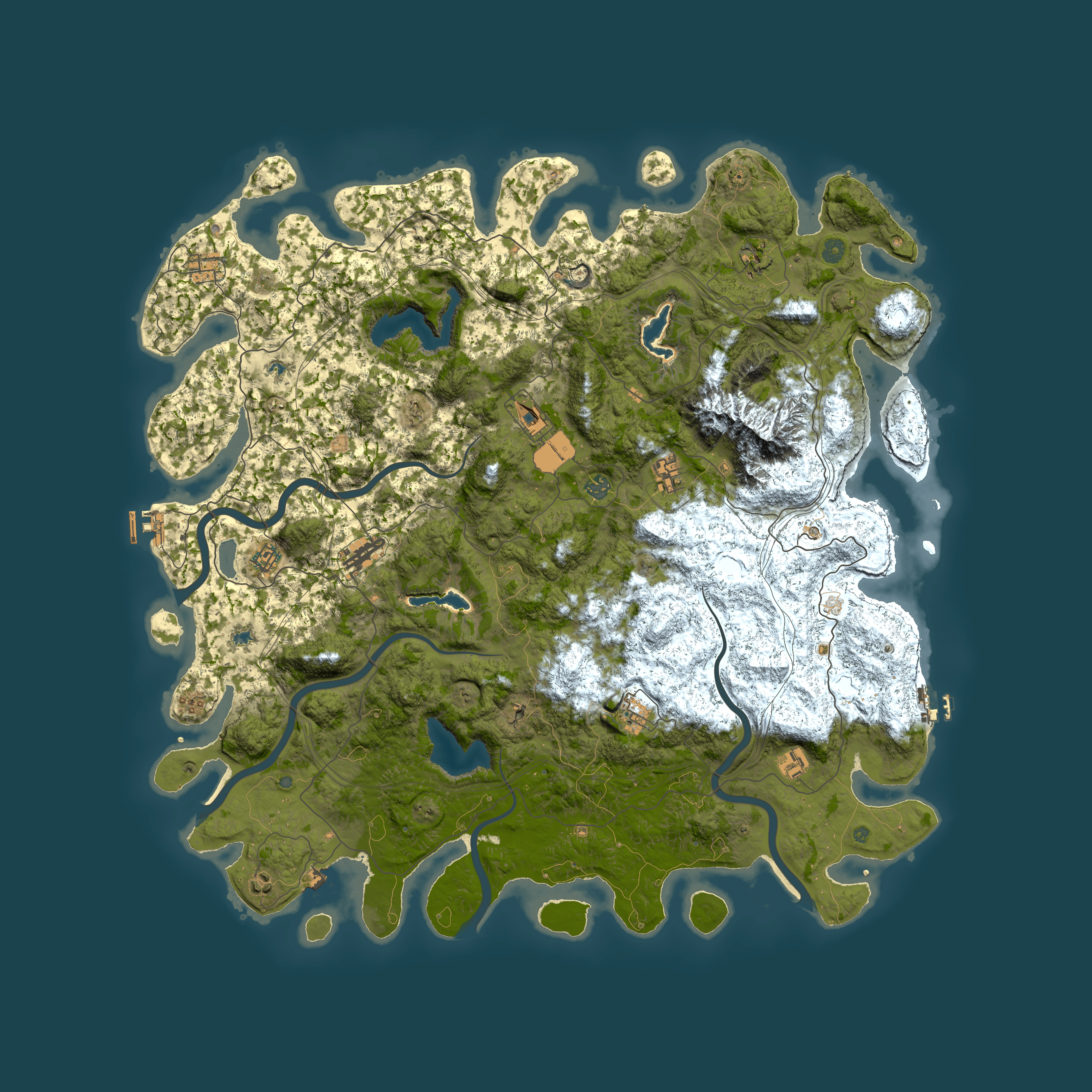 Full top-down render of Rust map seed 81054692, 5450x5450m