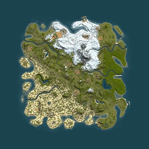 Rust map seed 1755332589, 5000x5000m top-down preview
