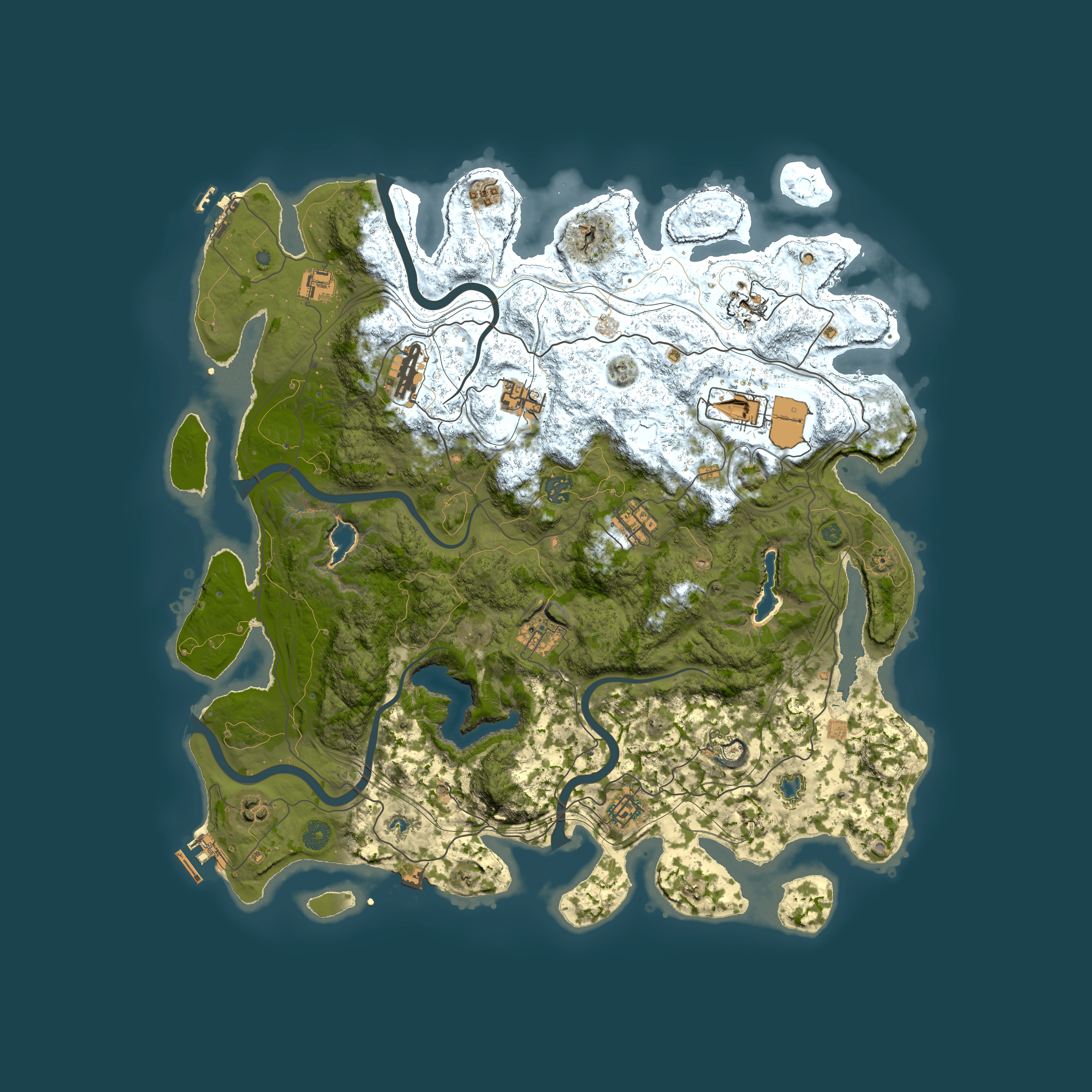 Full top-down render of Rust map seed 1172612035, 4550x4550m