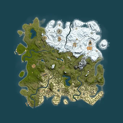 Rust map seed 868353911, 5050x5050m top-down preview