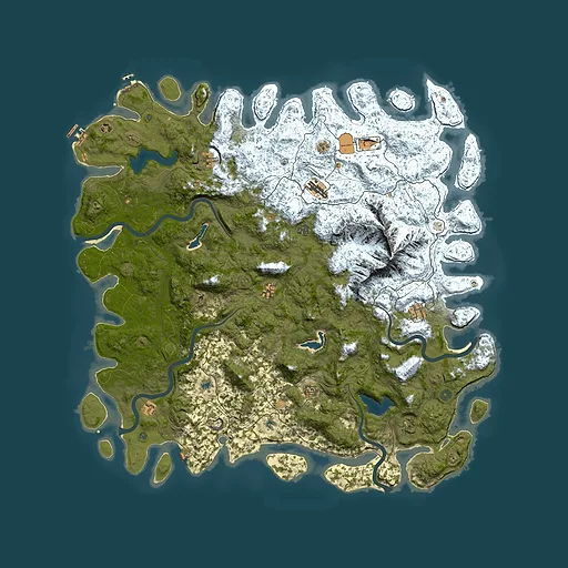 Rust map seed 1512811852, 5850x5850m top-down preview