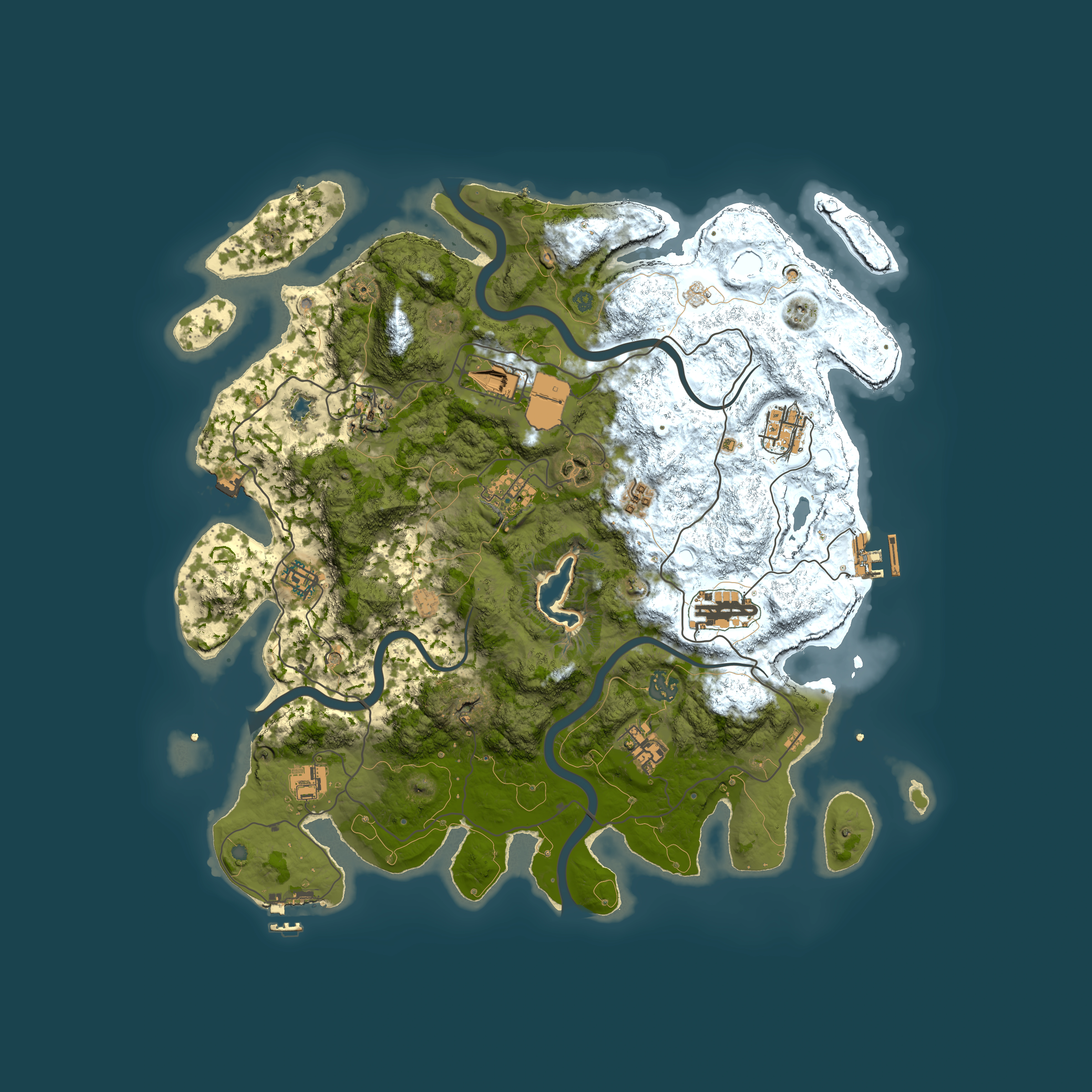 Full top-down render of Rust map seed 808090900, 4100x4100m