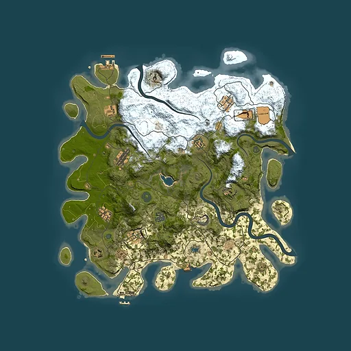 Rust map seed 2015953654, 4050x4050m top-down preview