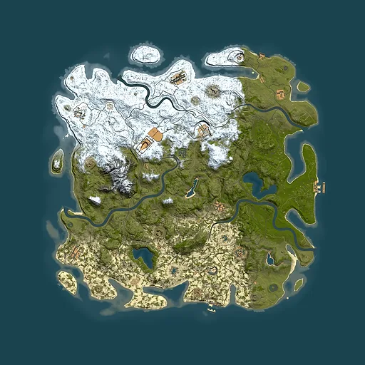 Rust map seed 1676197903, 5400x5400m top-down preview