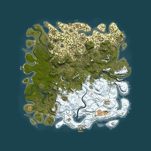 Rust map seed 1711155244, 4950x4950m top-down preview
