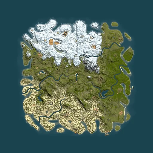 Rust map seed 1377542389, 5800x5800m top-down preview