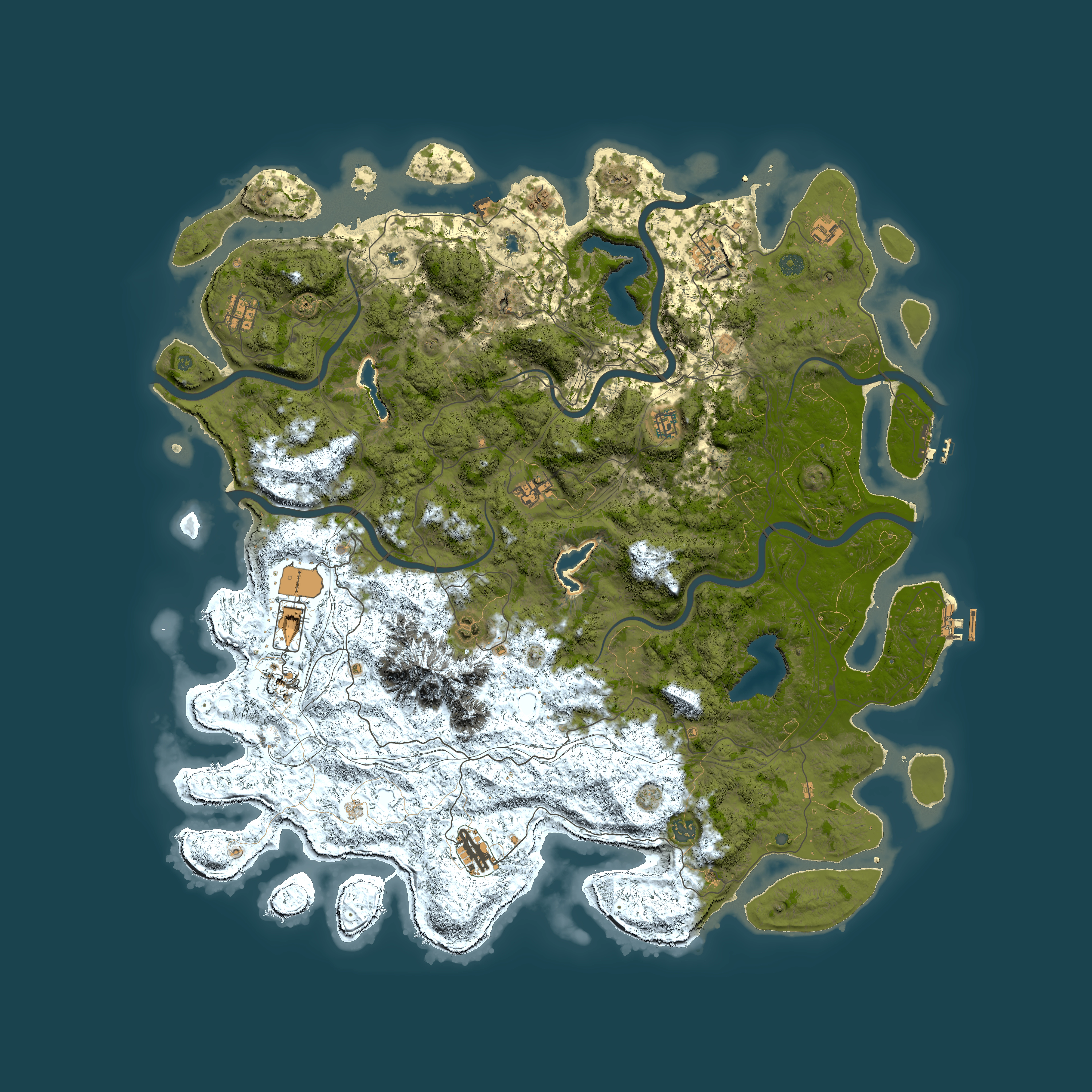 Full top-down render of Rust map seed 1099062316, 5500x5500m