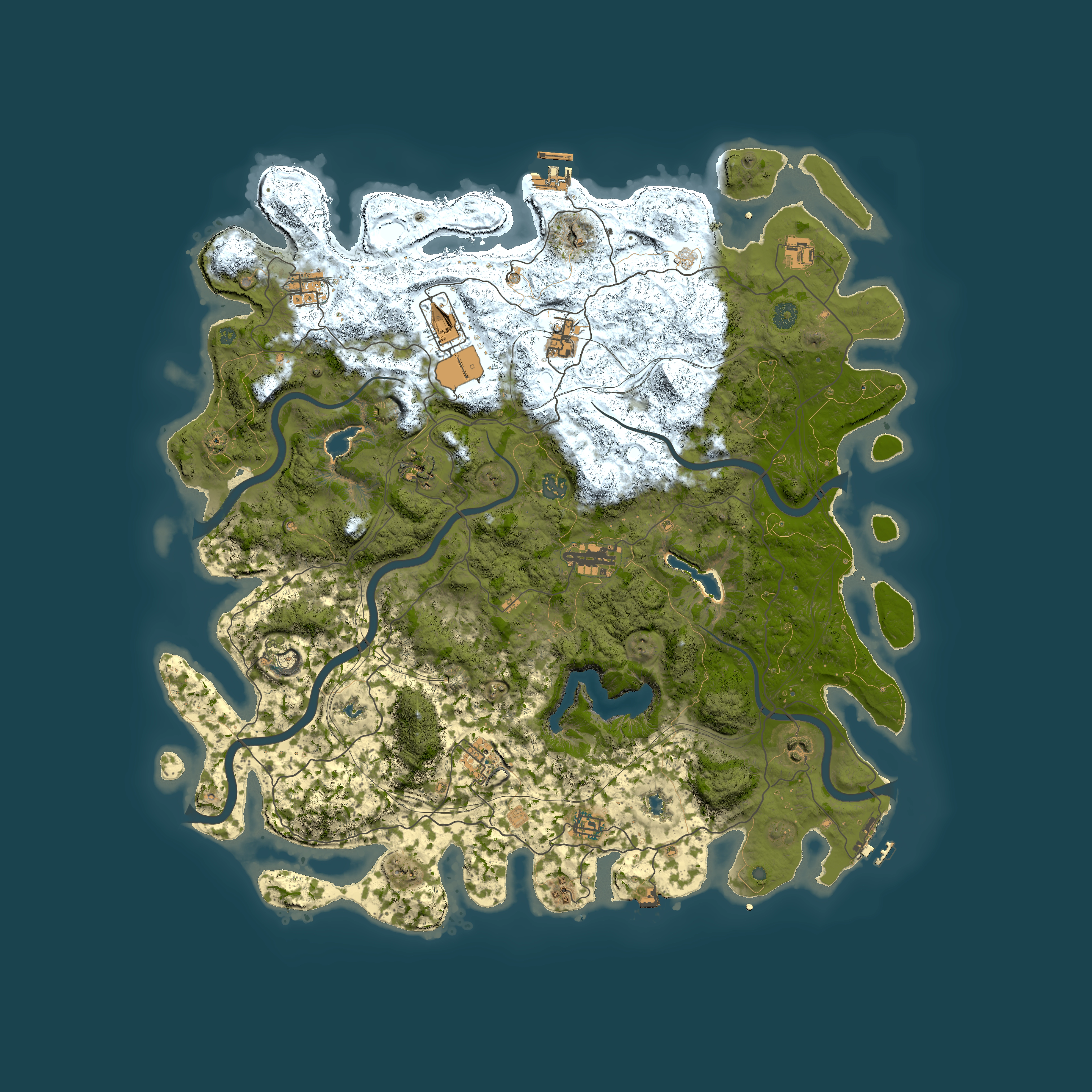Full top-down render of Rust map seed 455276153, 4900x4900m
