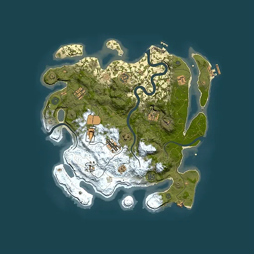 Rust map seed 102340702, 3800x3800m top-down preview