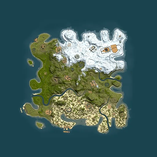 Rust map seed 1606529206, 3900x3900m top-down preview