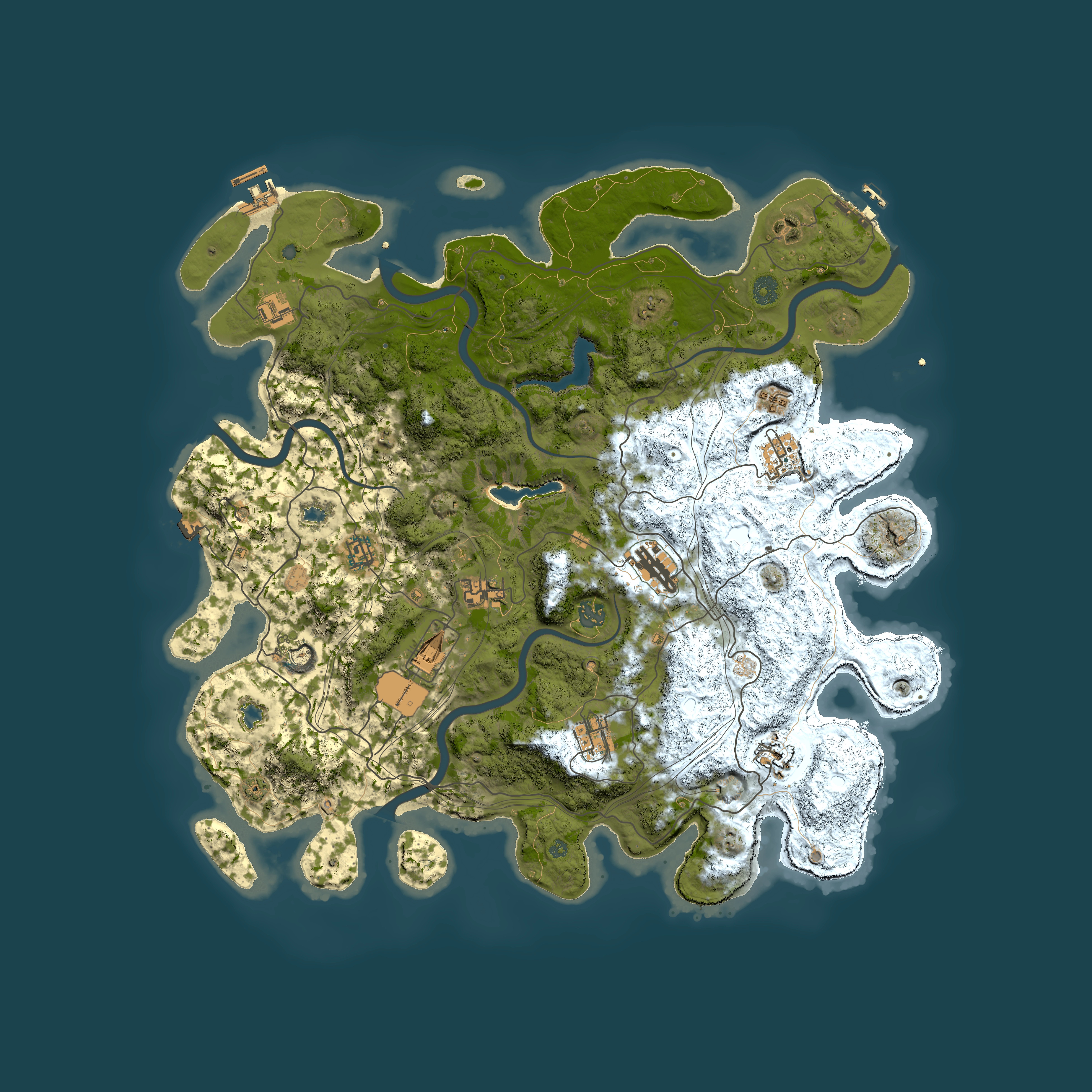 Full top-down render of Rust map seed 282354496, 4550x4550m