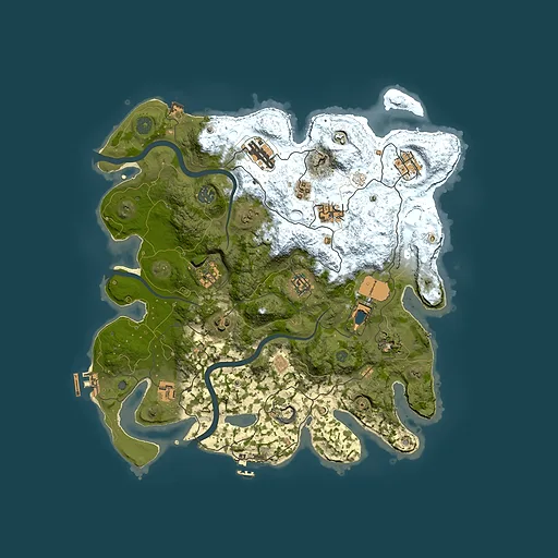 Rust map seed 1949097848, 3800x3800m top-down preview