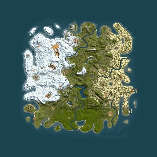 Rust map seed 223826251, 4850x4850m top-down preview