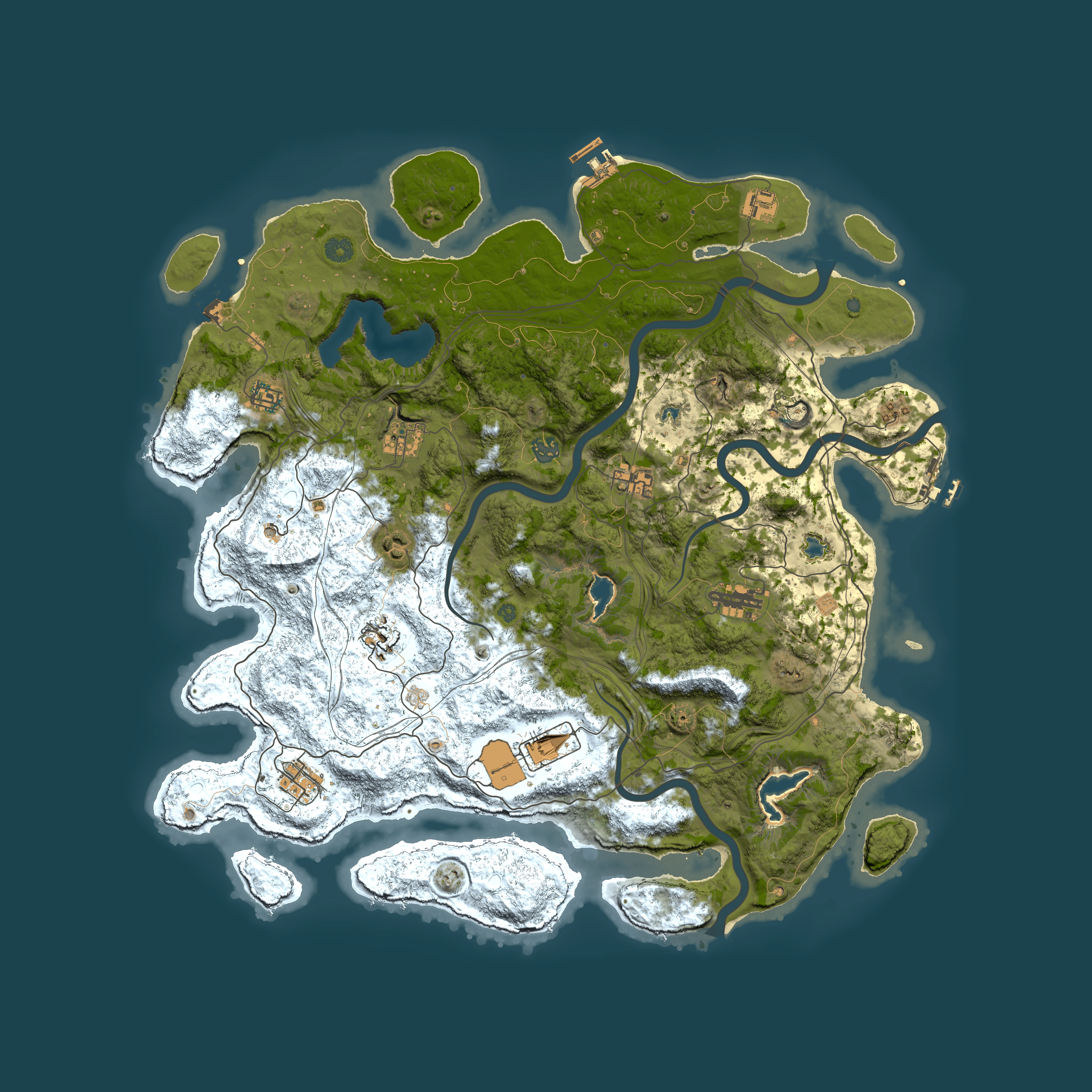 Full top-down render of Rust map seed 340943073, 4700x4700m