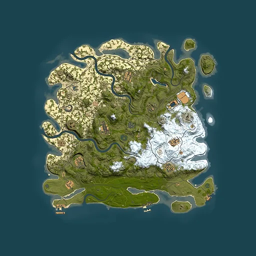 Rust map seed 468270438, 4450x4450m top-down preview