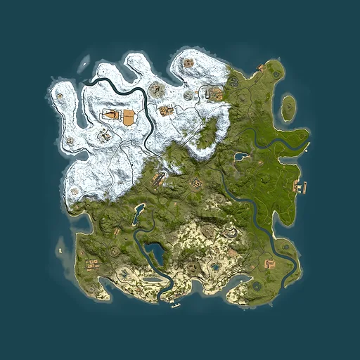Rust map seed 1264135397, 4700x4700m top-down preview