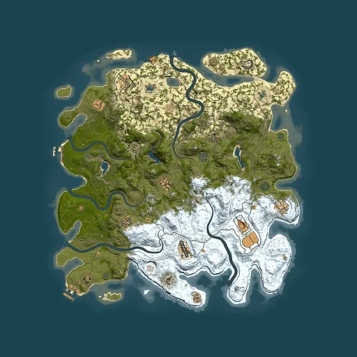 Rust map seed 2096932299, 4650x4650m top-down preview