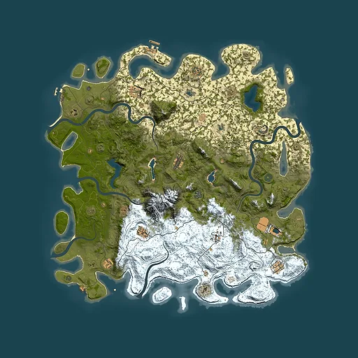 Rust map seed 975255802, 5350x5350m top-down preview