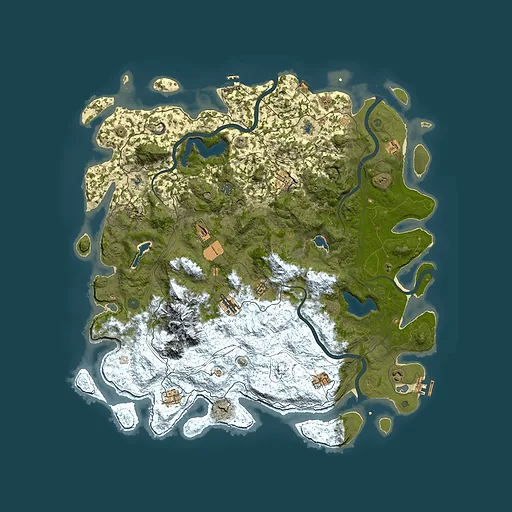 Rust map seed 455505928, 5200x5200m top-down preview