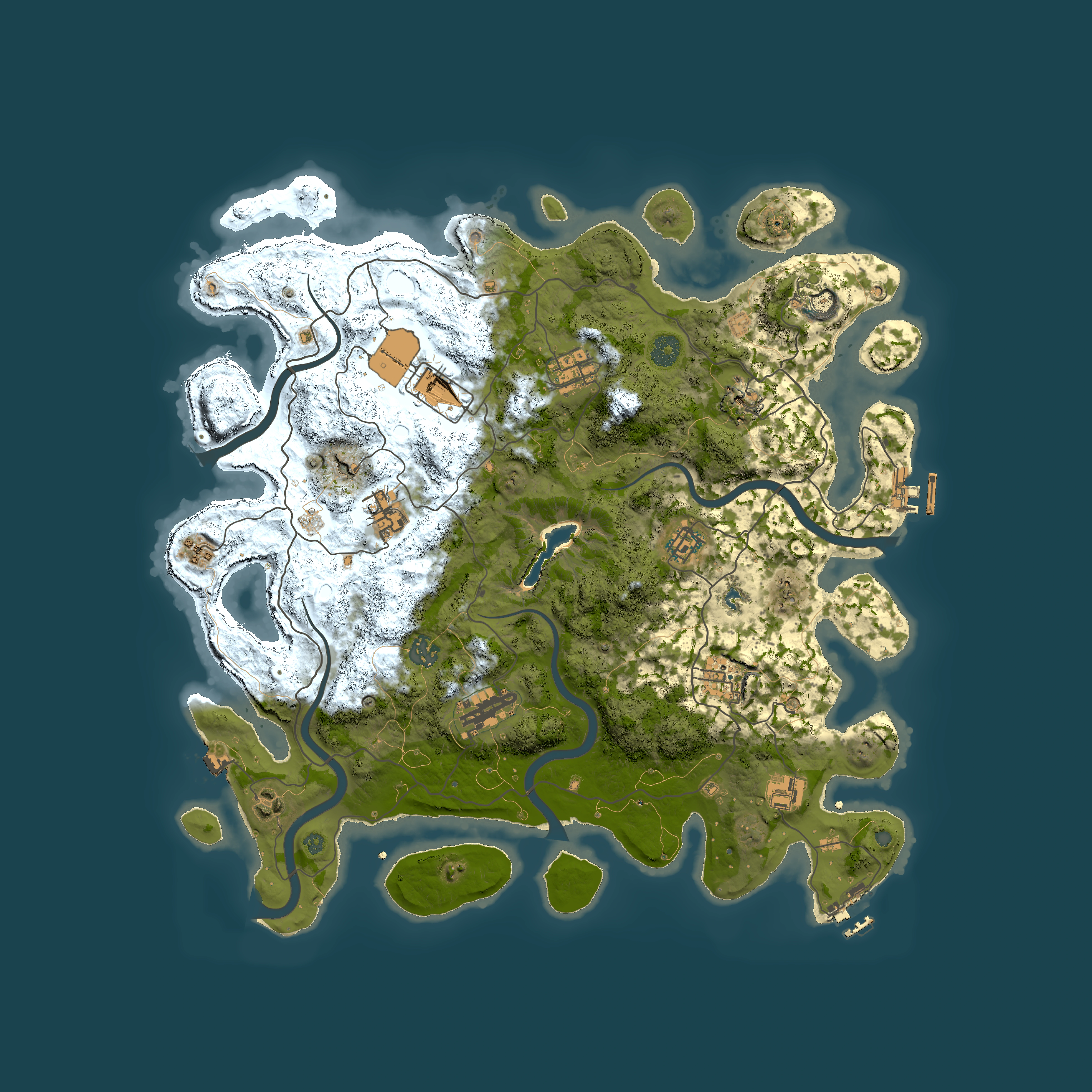 Full top-down render of Rust map seed 973549677, 4150x4150m