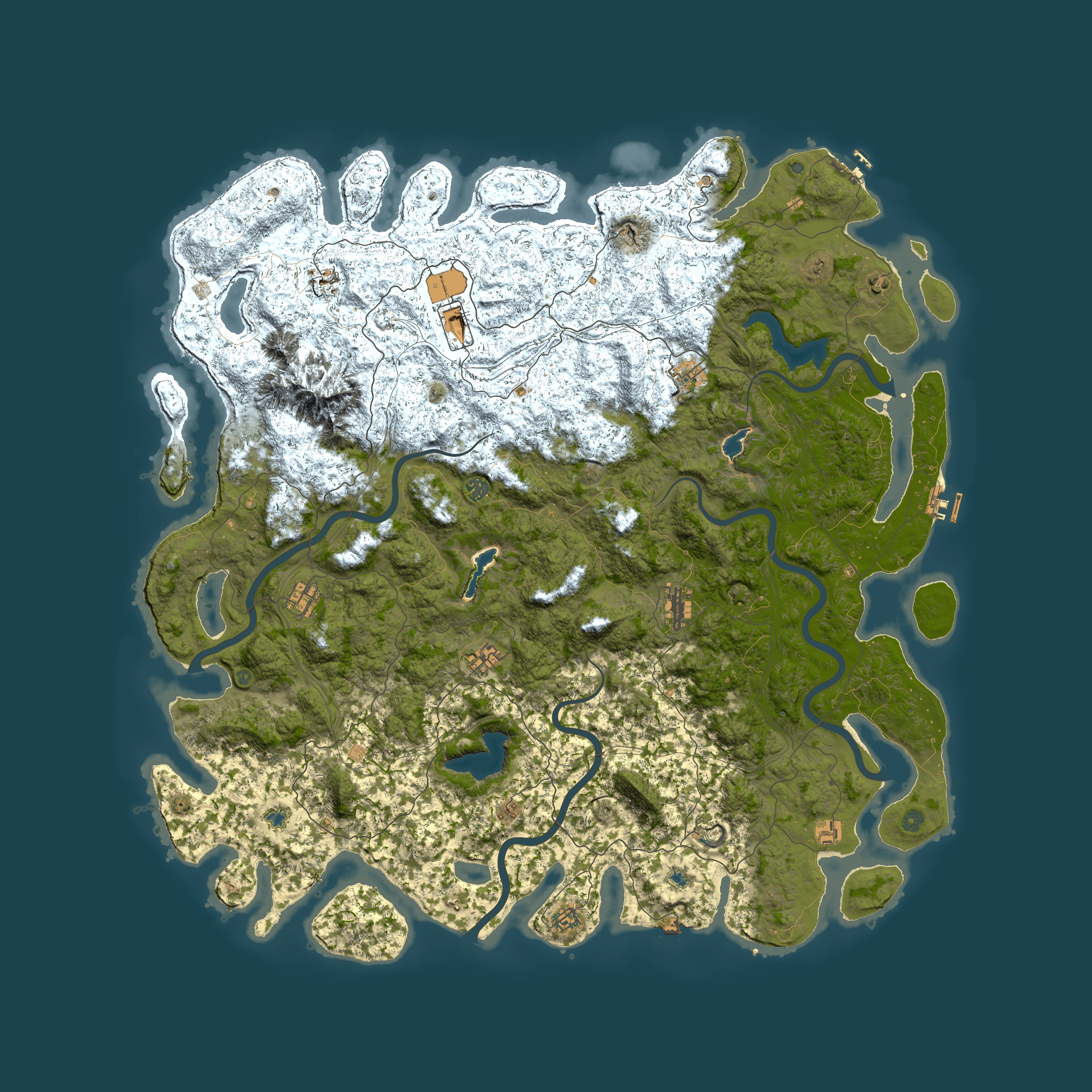 Full top-down render of Rust map seed 1503869608, 5950x5950m