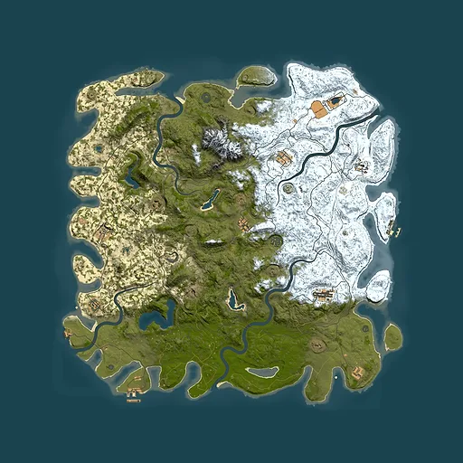 Rust map seed 1879504820, 5550x5550m top-down preview