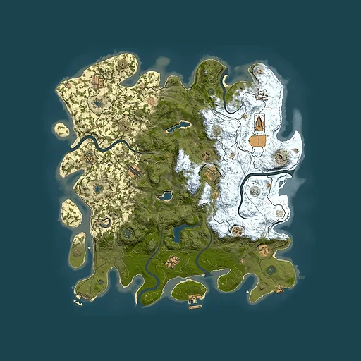 Rust map seed 730317718, 4500x4500m top-down preview