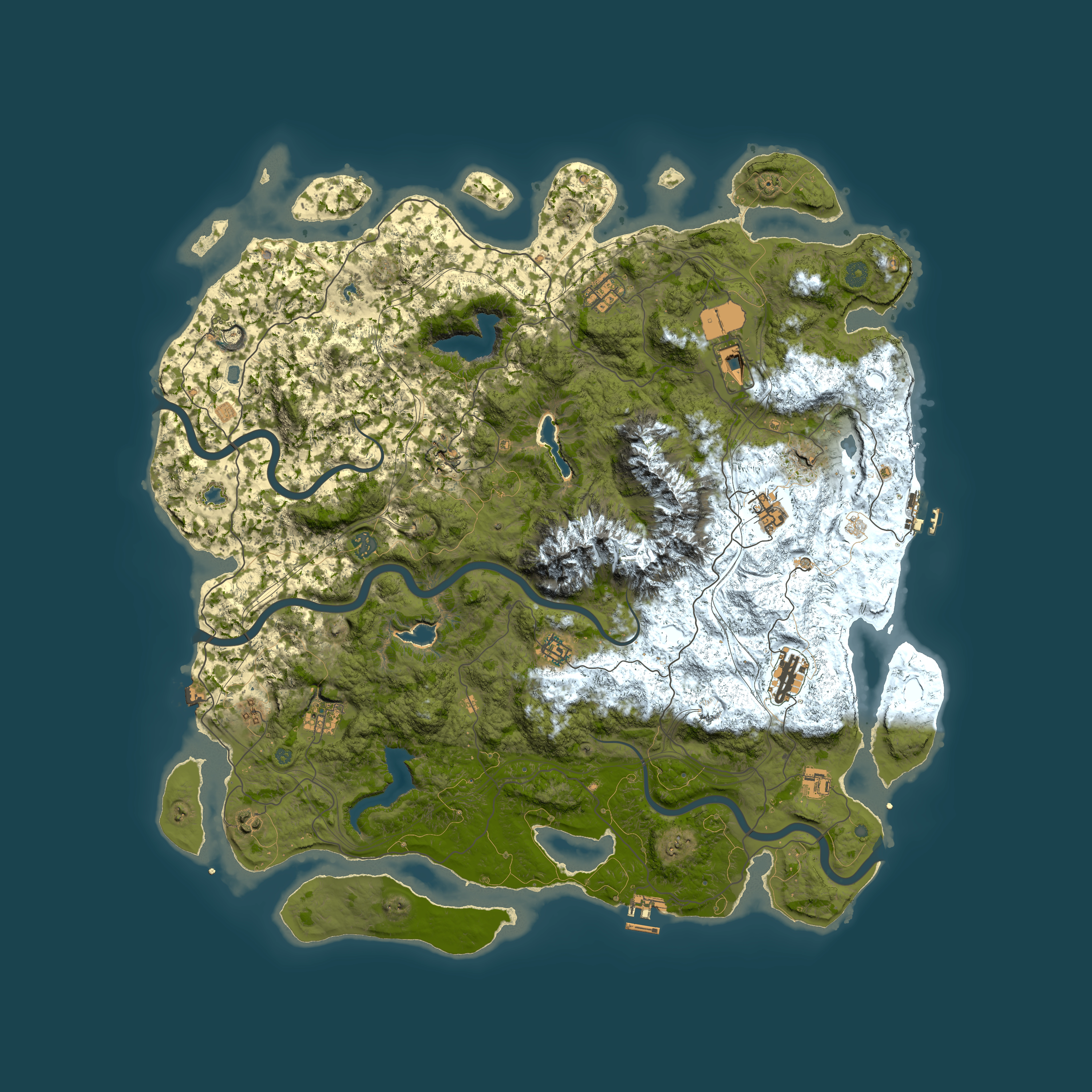 Full top-down render of Rust map seed 214002935, 5200x5200m