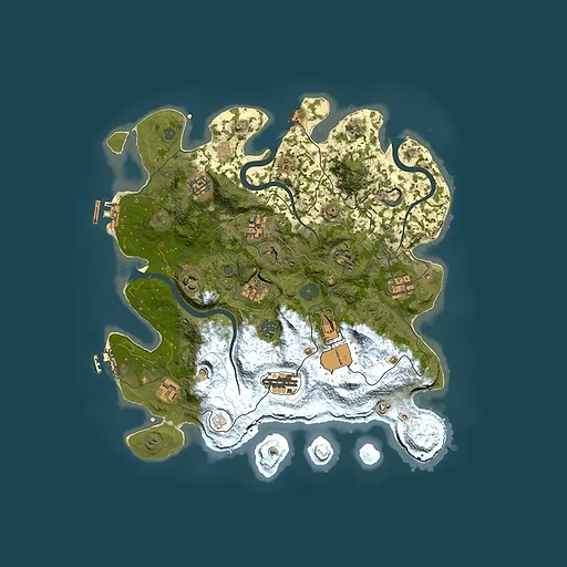 Rust map seed 80658131, 3700x3700m top-down preview