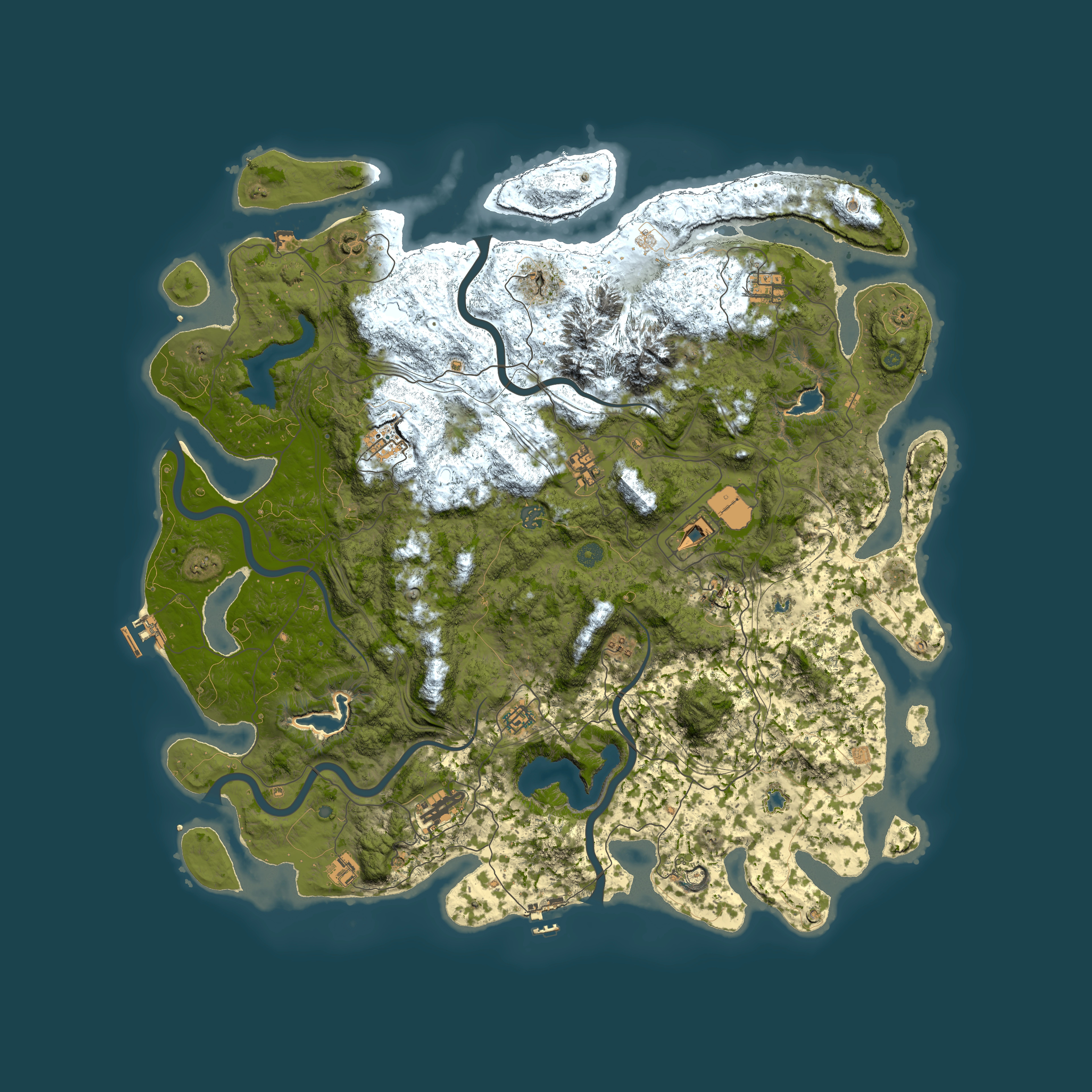 Full top-down render of Rust map seed 1040359680, 5200x5200m