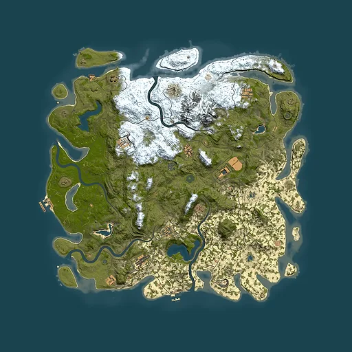 Rust map seed 1040359680, 5200x5200m top-down preview
