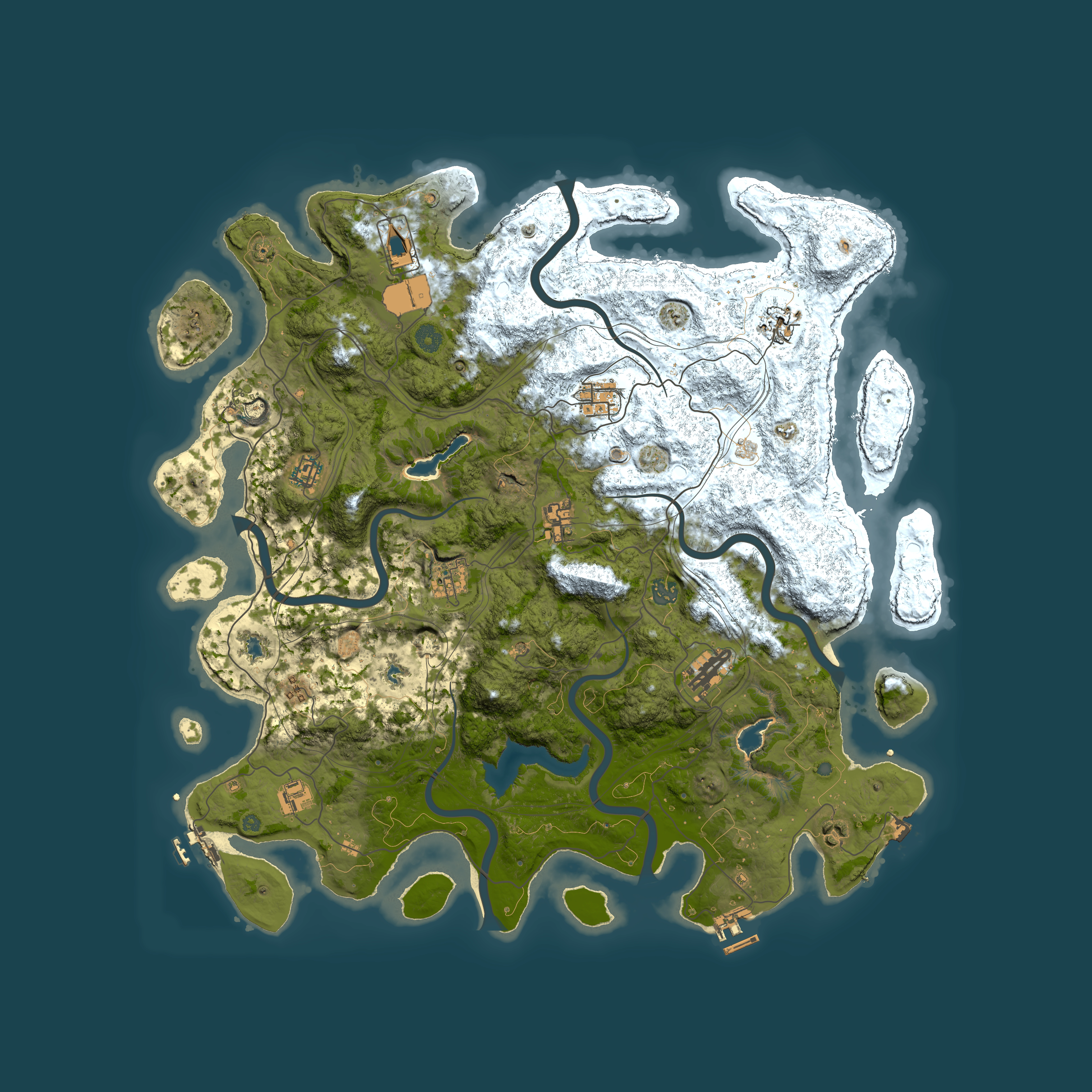 Full top-down render of Rust map seed 1267550914, 4700x4700m