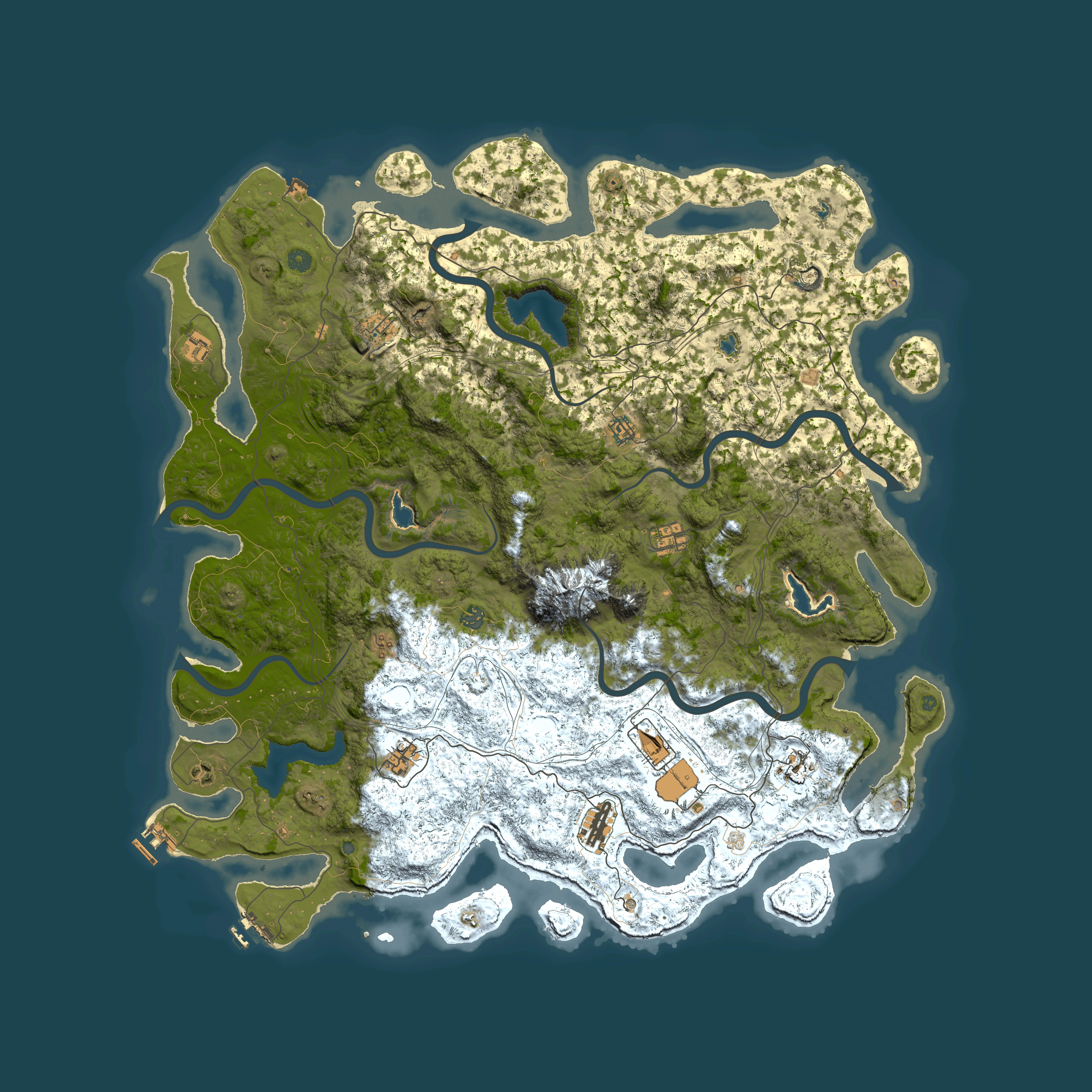 Full top-down render of Rust map seed 1598124933, 5500x5500m