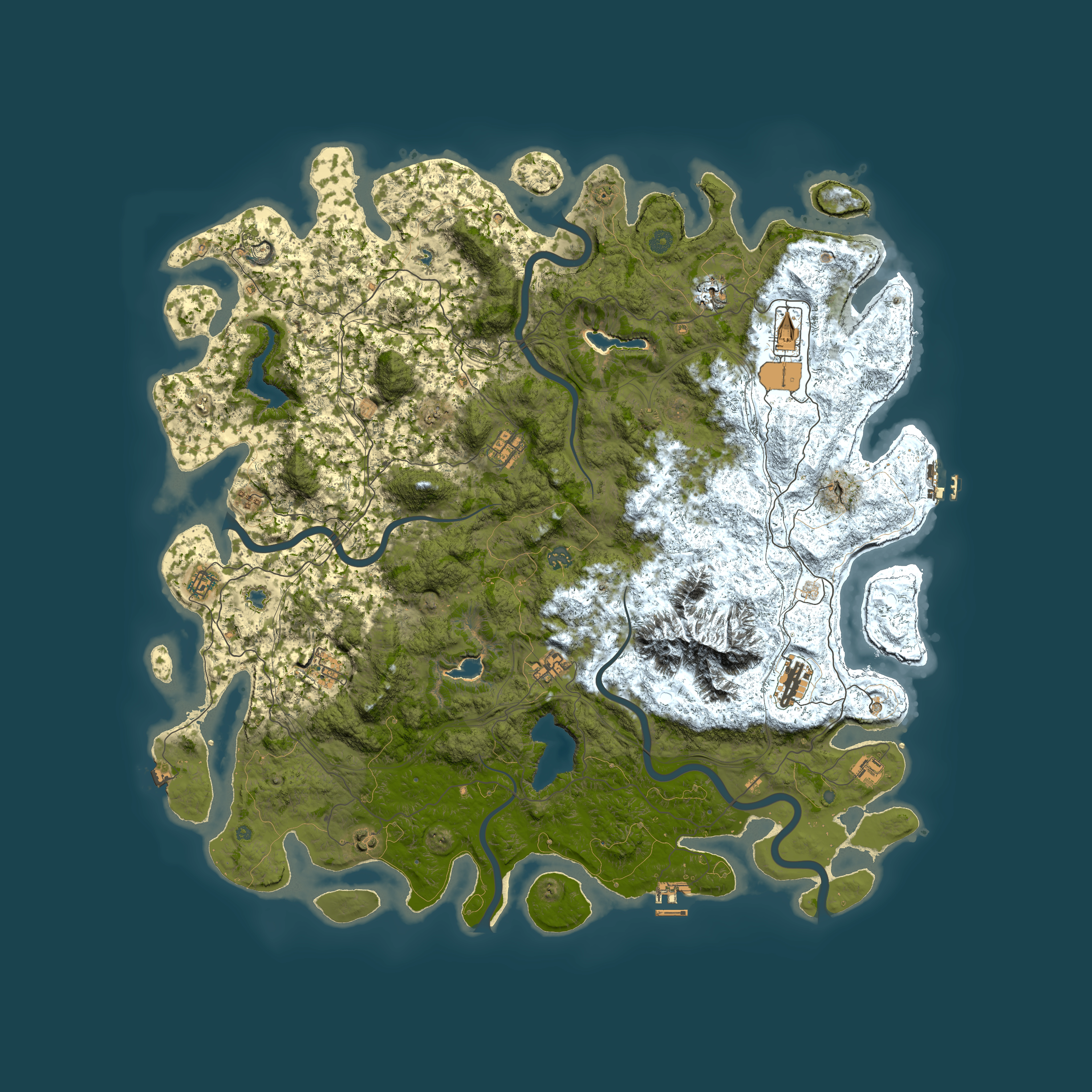 Full top-down render of Rust map seed 1439971082, 5500x5500m