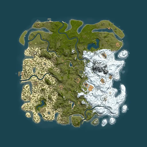 Rust map seed 1950902504, 5350x5350m top-down preview